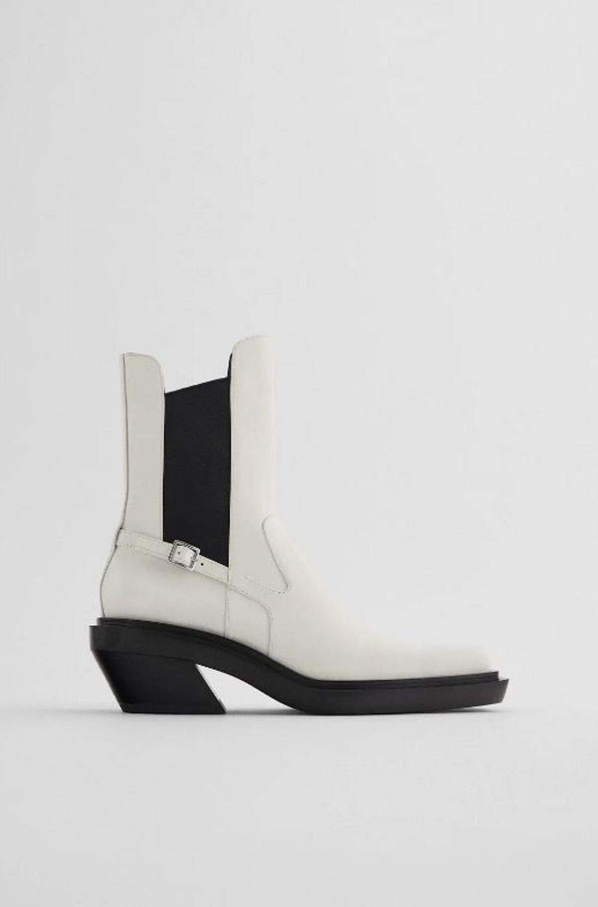 Botines blancos, de Zara