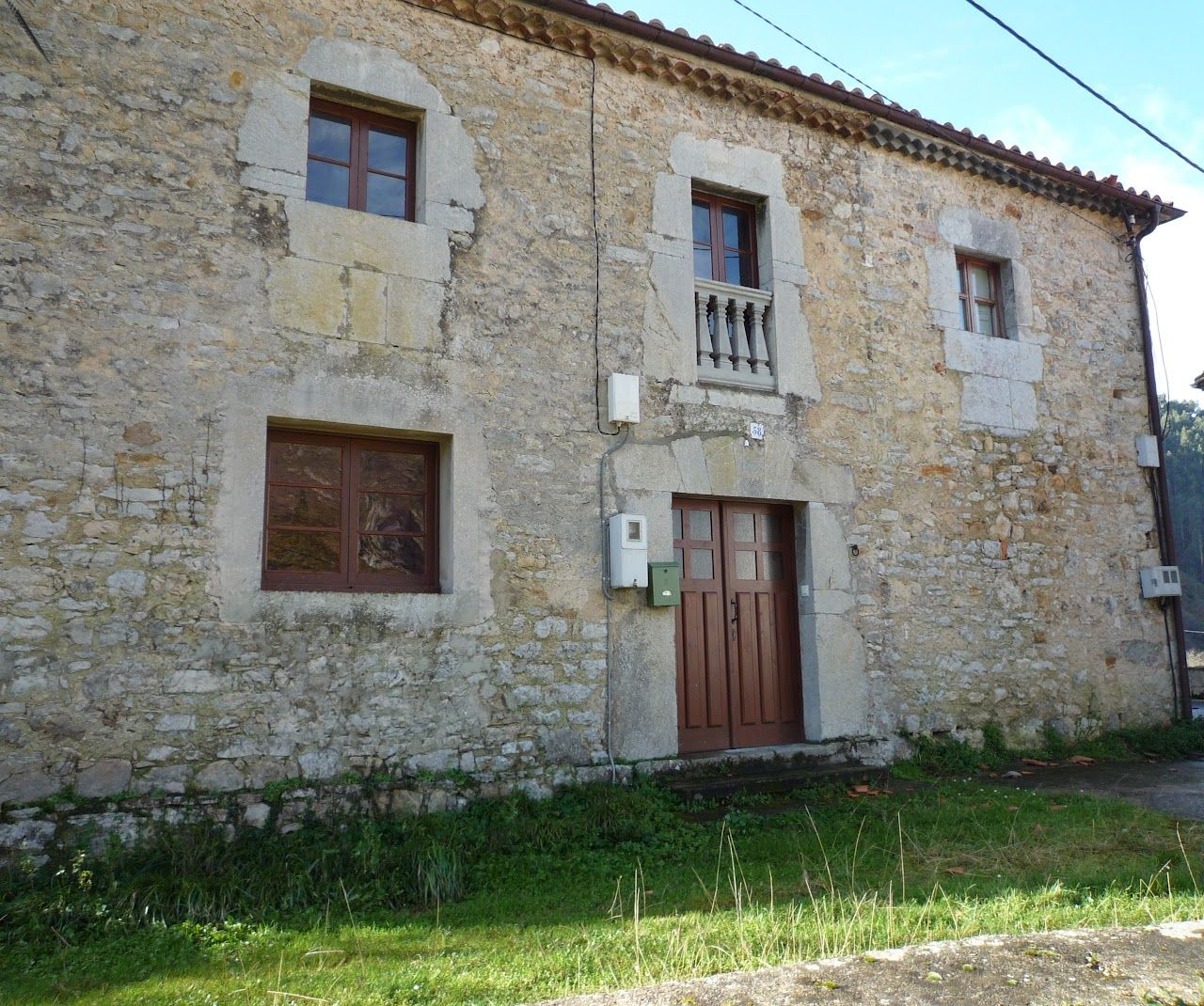 Casa natal de Enriqueta González Rubín, en el barrio de La Collada, en Santianes del Agua.