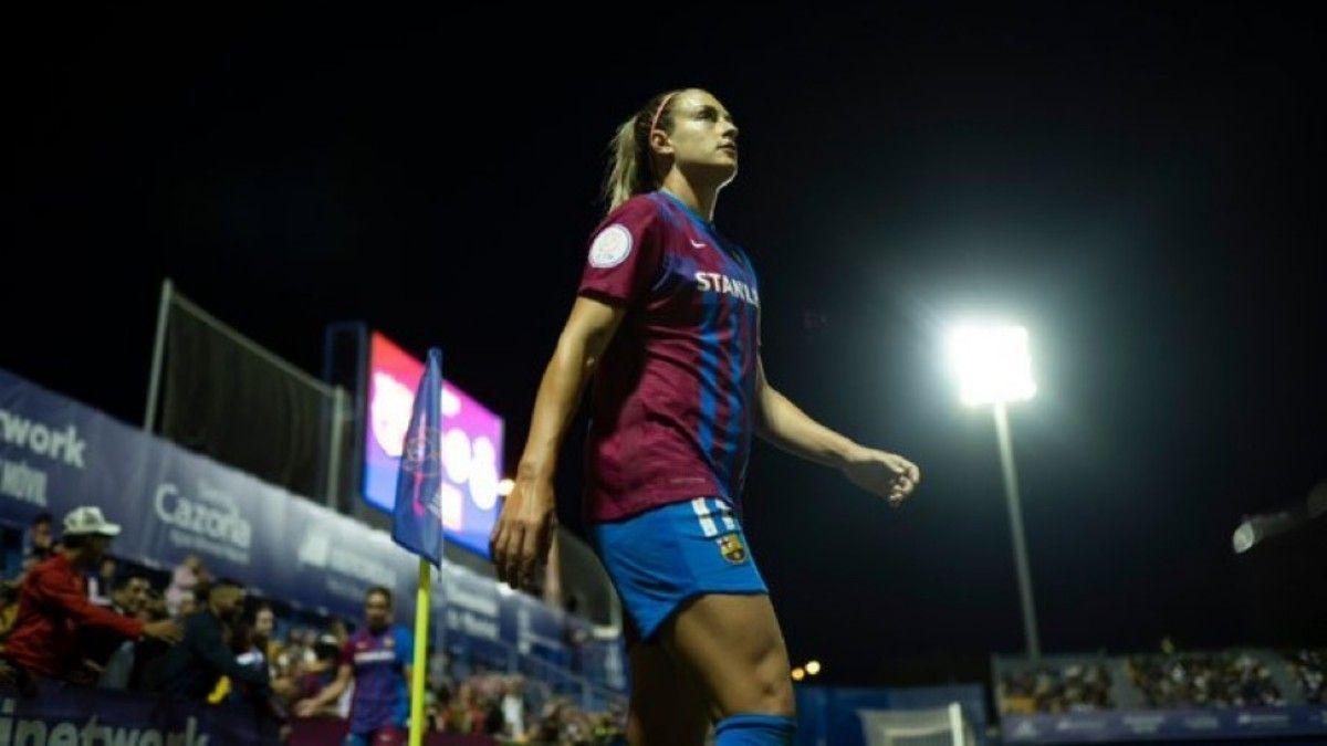 Alexia Putellas, en un partido con el Barça.