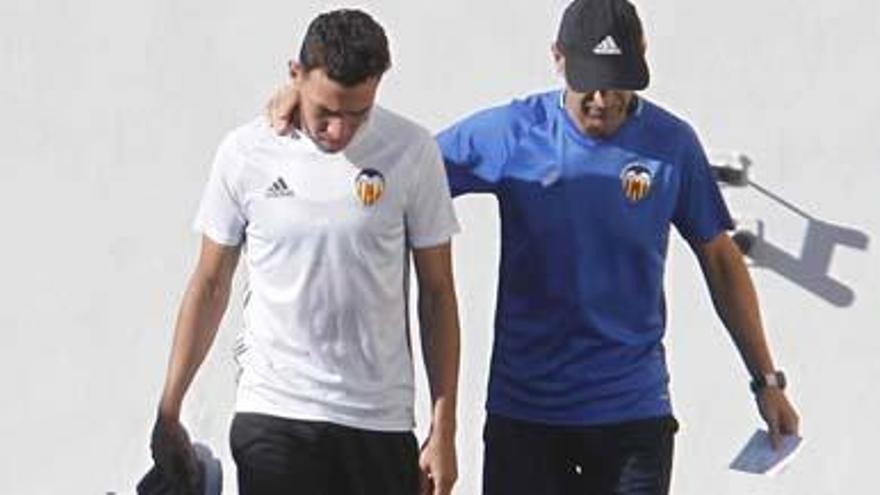 Munir y Ayestarán, ayer en la Ciudad Deportiva.