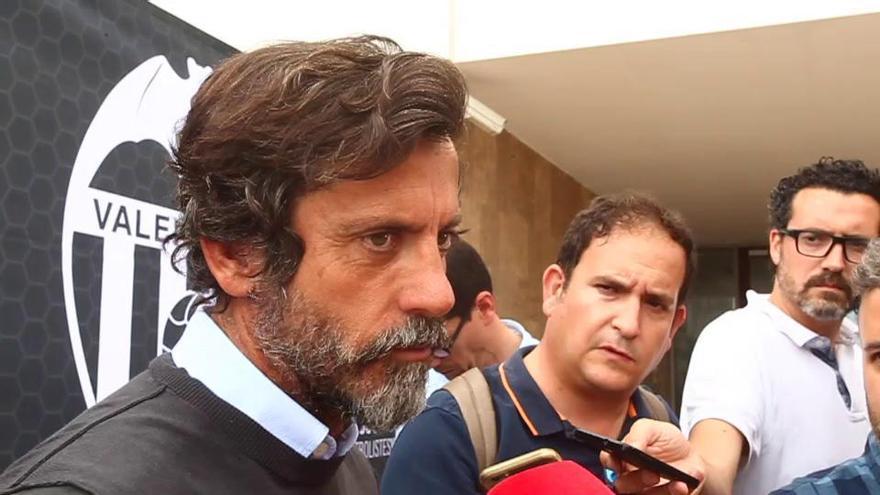 Quique Sánchez Flores da un consejo a Marcelino