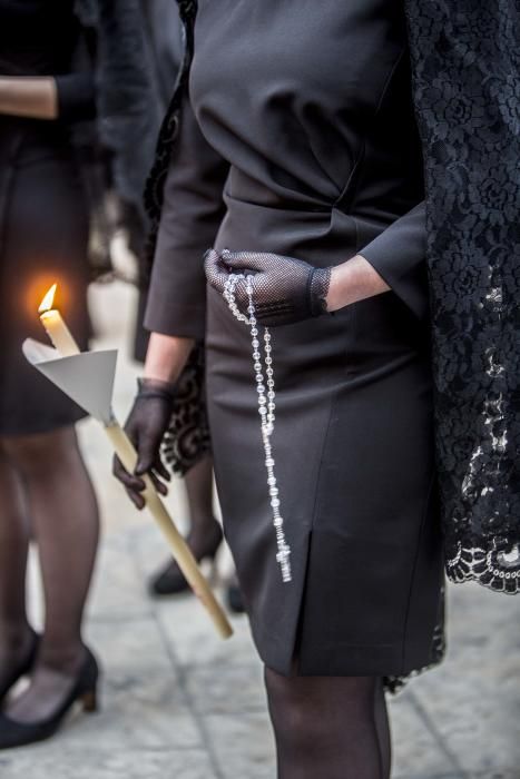 Tradicional encuentro del Cristo del Mar con su madre, la Virgen de los Dolores