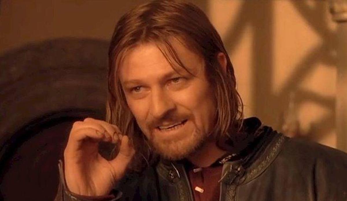 Sean Bean se metió en la piel de Boromir.