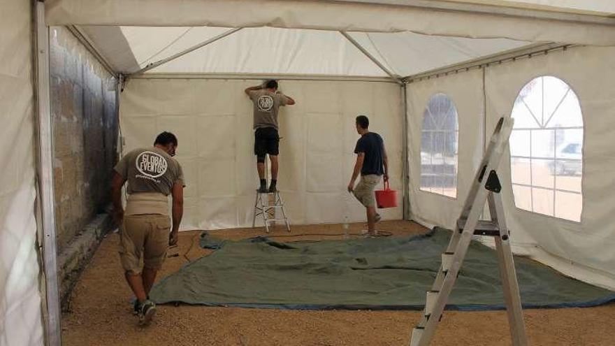 Instalación de las carpas en una edición anterior. // Gonzalo Núñez