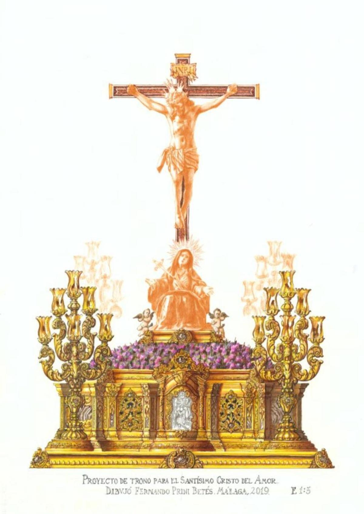 La cofradía del Amor aprueba el nuevo diseño para el trono del Cristo