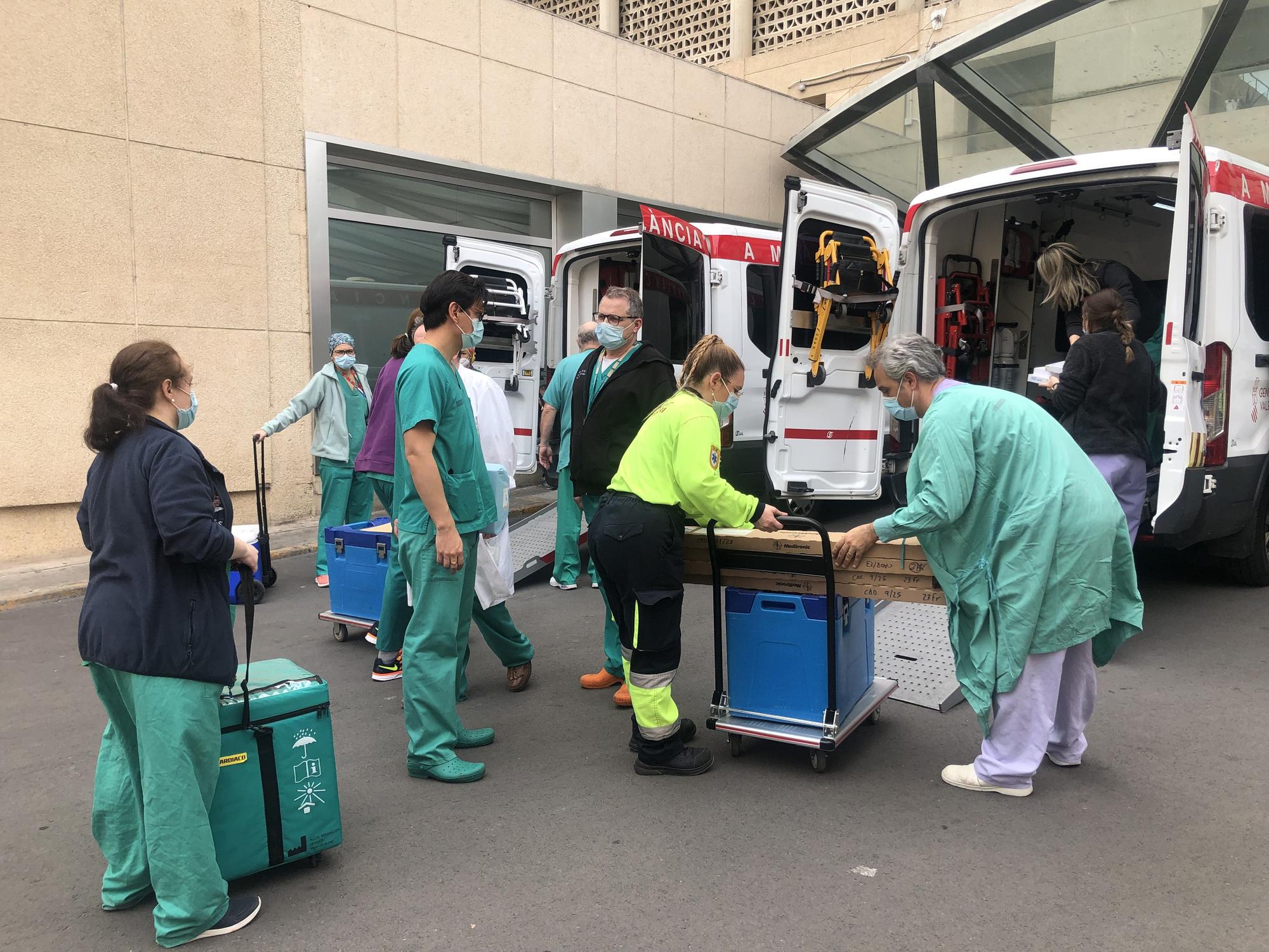 Donación cardiaca pionera en el Doctor Peset