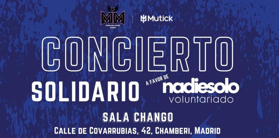 Cartel Concierto Solidario 16 mayo sala Chango