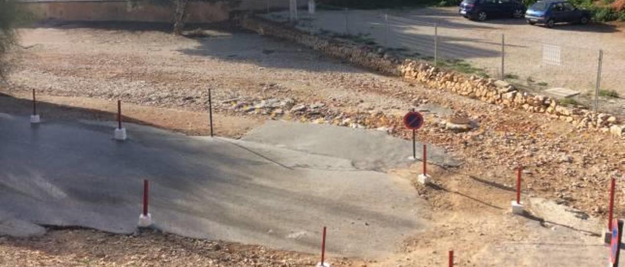 La playa del Portet de Moraira se queda sin su único aparcamiento