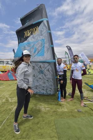 Pruebas del mundial de kitesurf en Playa de Vargas