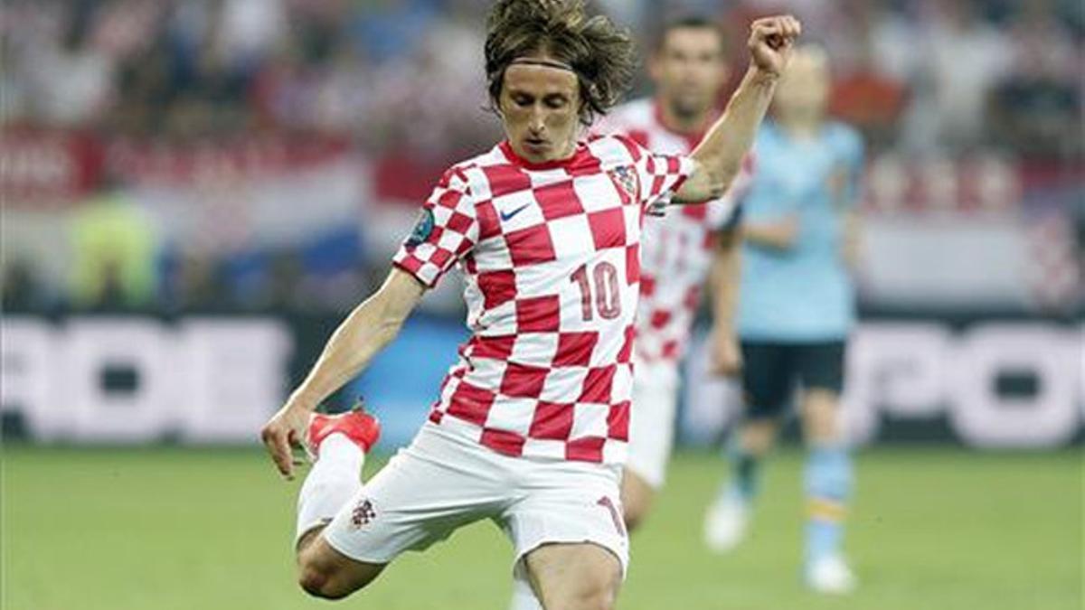 Modric, con la camiseta de su selección