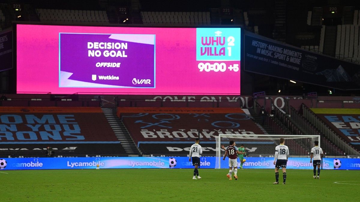 Un gol en la Premier League, anulado por fuera de juego