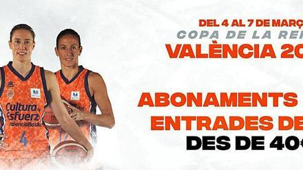 Valencia Basket: Abonos y entradas a la venta para la Copa de la Reina