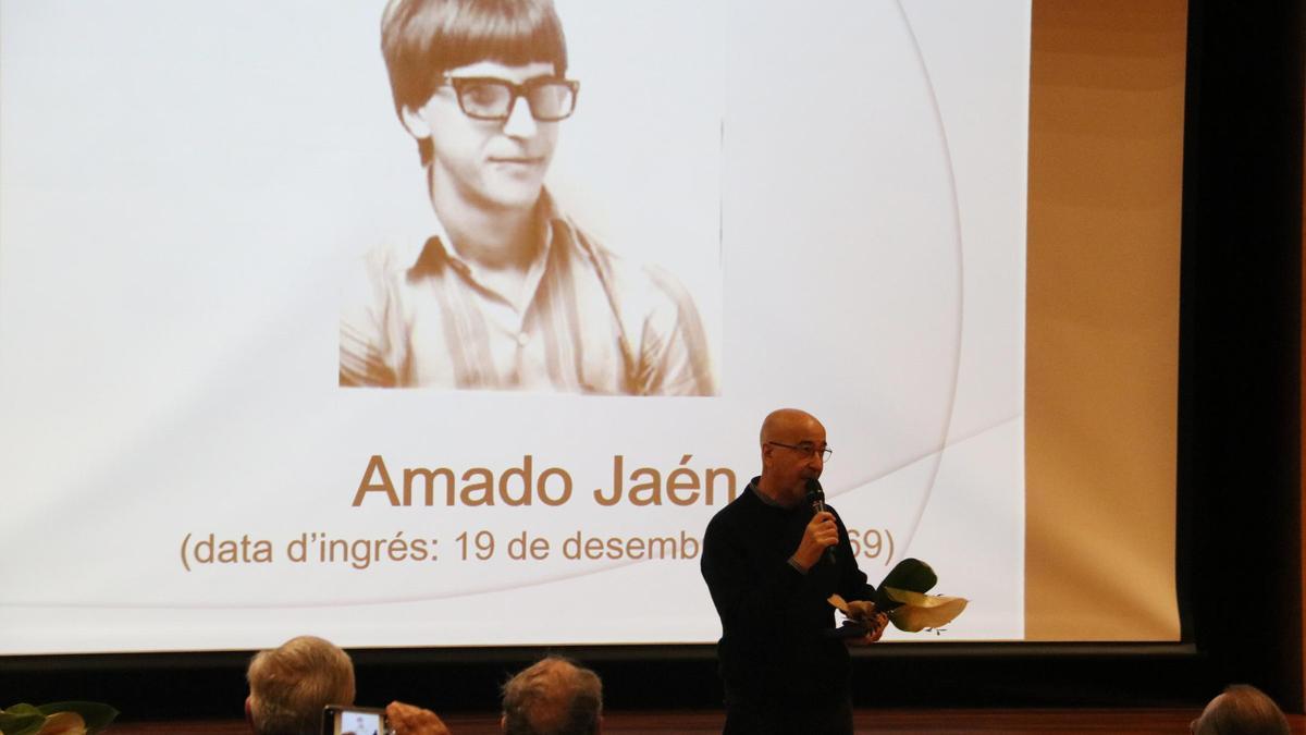 Amado Jaén (Los Diablos) a l'acte d'homenatge de la SGAE als socis catalans que fan 50 anys com a membres de l’entitat, el 22 de novembre del 2021