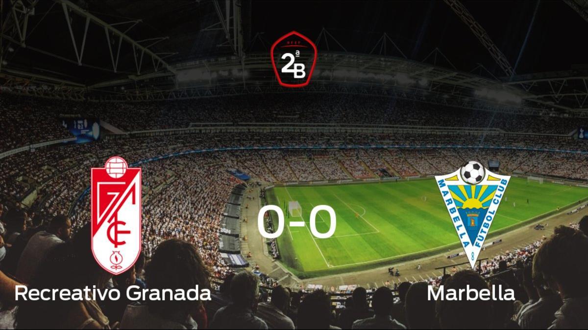 Empate (0-0) entre el Recreativo Granada y el Marbella