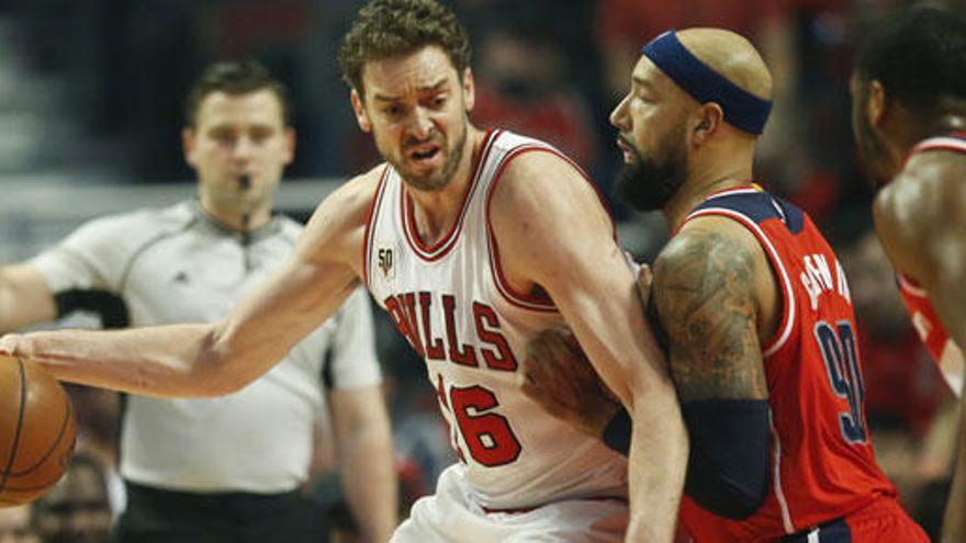 Pau Gasol, durante el partido contra los Wizards.