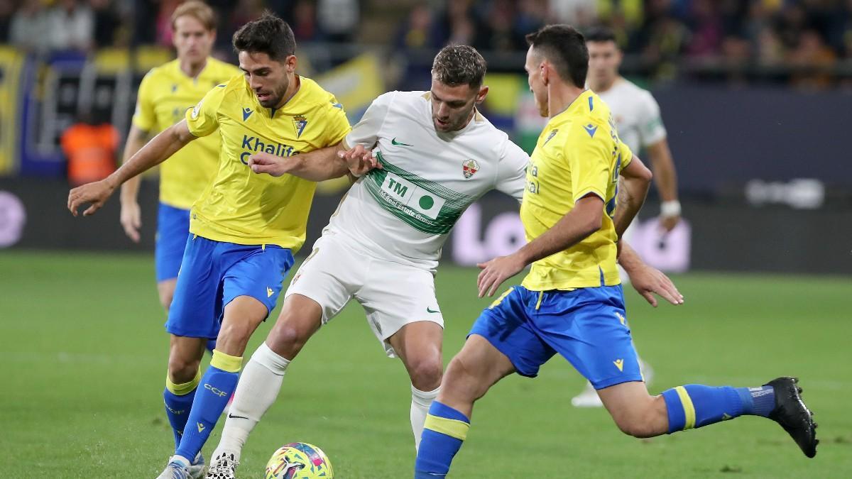 Acción del encuentro entre Cádiz y Elche