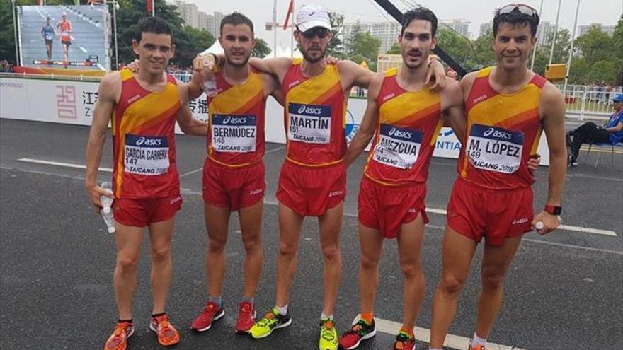 Álvaro Martín es octavo en el Mundial y España queda quinta