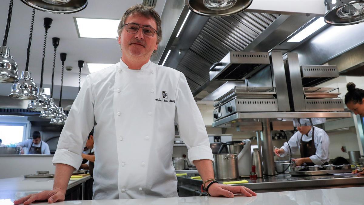 El cocinero Andoni Luis Aduriz, en Mugaritz.