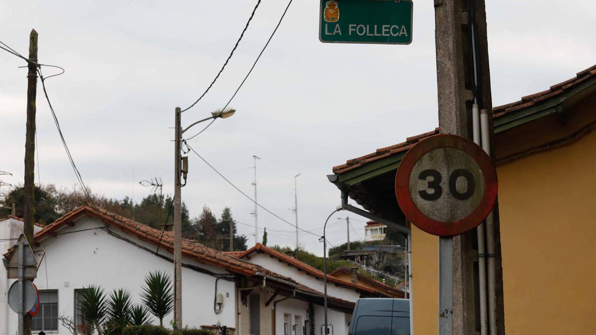 El barrio de La Folleca, en Avilés.