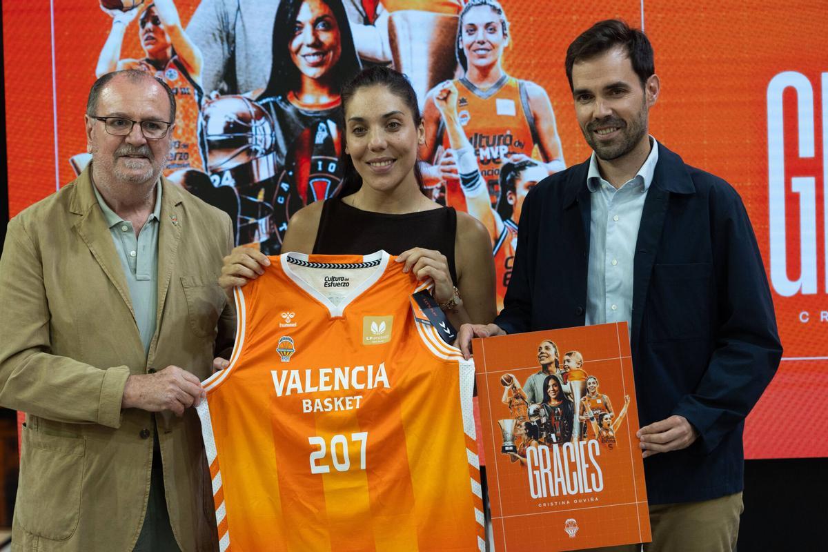 Valencia. VLC SPD. Cristina Ouviña, se despide tras seis temporadas como jugadora de Valencia Basket, Roig Arena