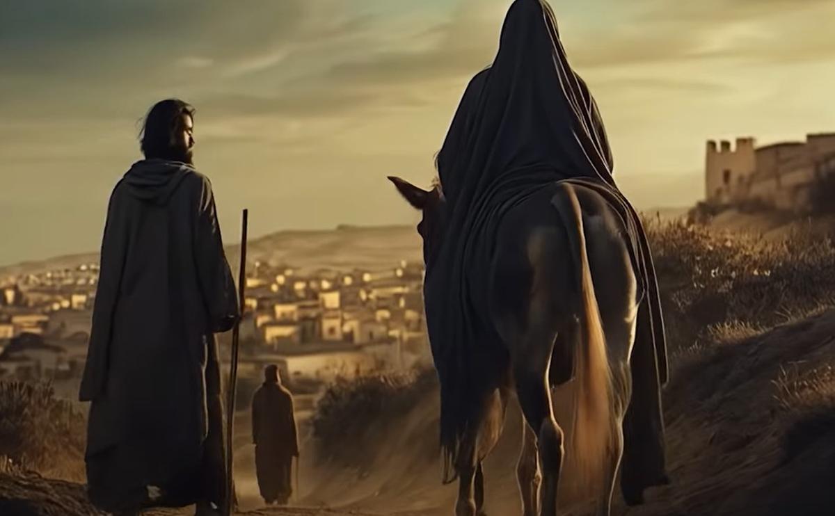 Imagen del videoclip 'El ungido', del coro rociero La Borriquita de Montoro.