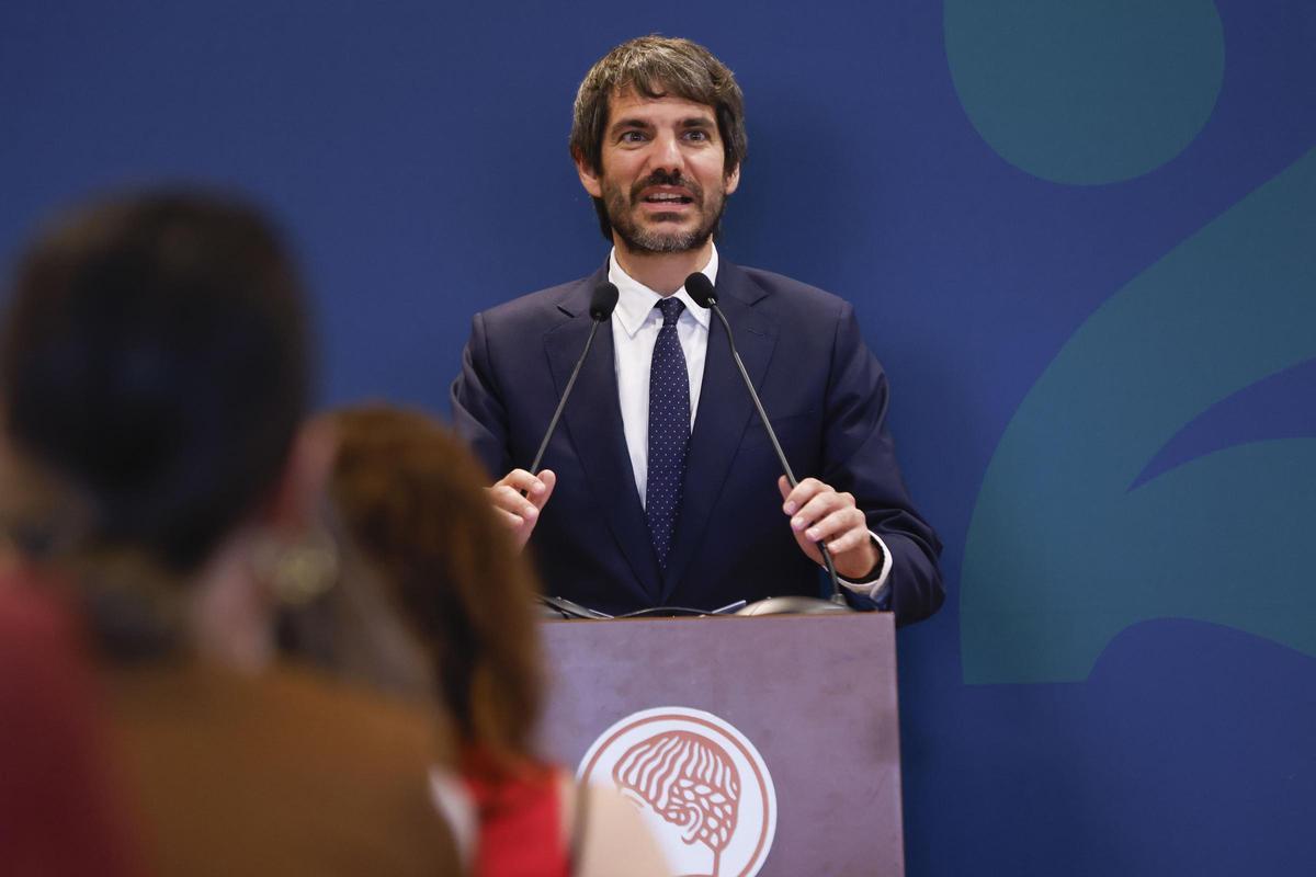 Ernest Urtasun, durante la presentación del Centenario de la Generación del 27.