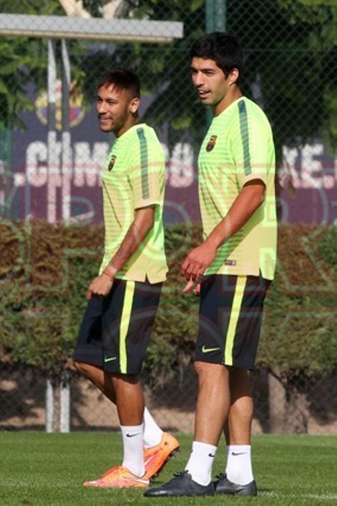 El Barça prepara el partido ante el Ajax