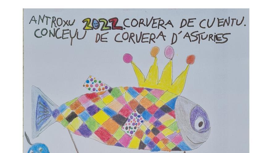 El dibujo de Deva Rodríguez se convierte en el cartel del antroxu en Corvera