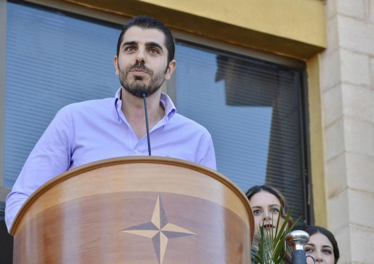 Miguel Ángel Matilla, durante el pregón que pronunció en las pasadas fiestas de Coreses. | Cedida
