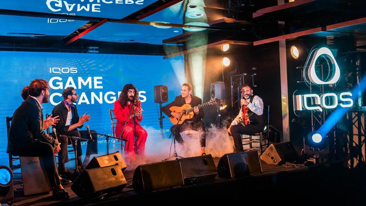 El cantaor flamenco Israel Fernández, en el evento de presentación de 'IQOS Game Changers'
