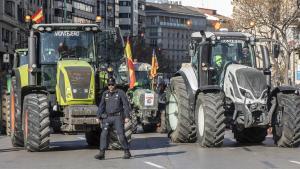 Protesta de agricultores en Valencia en 2020.