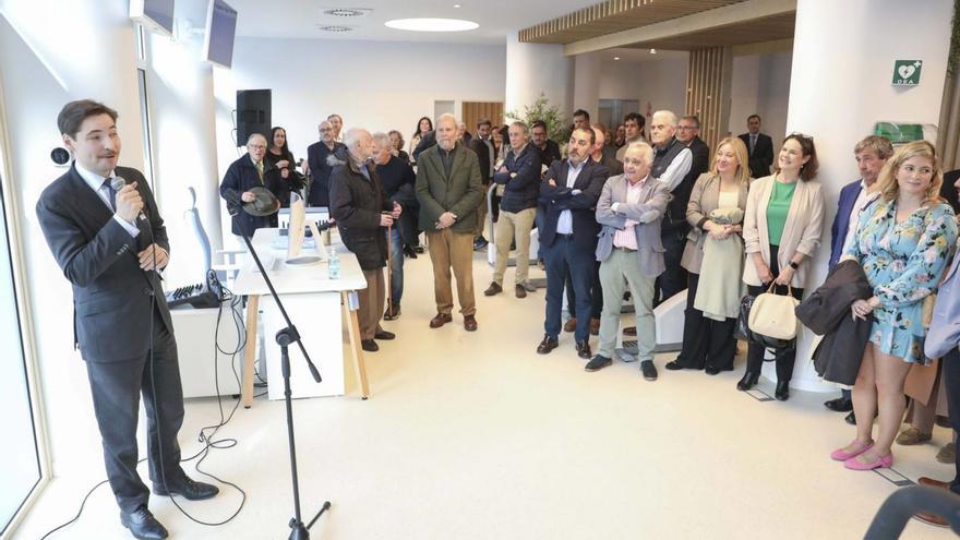 El director general de Cardialis, Pablo Argüelles, en el acto de inauguración de la clínica. | PABLO SOLARES