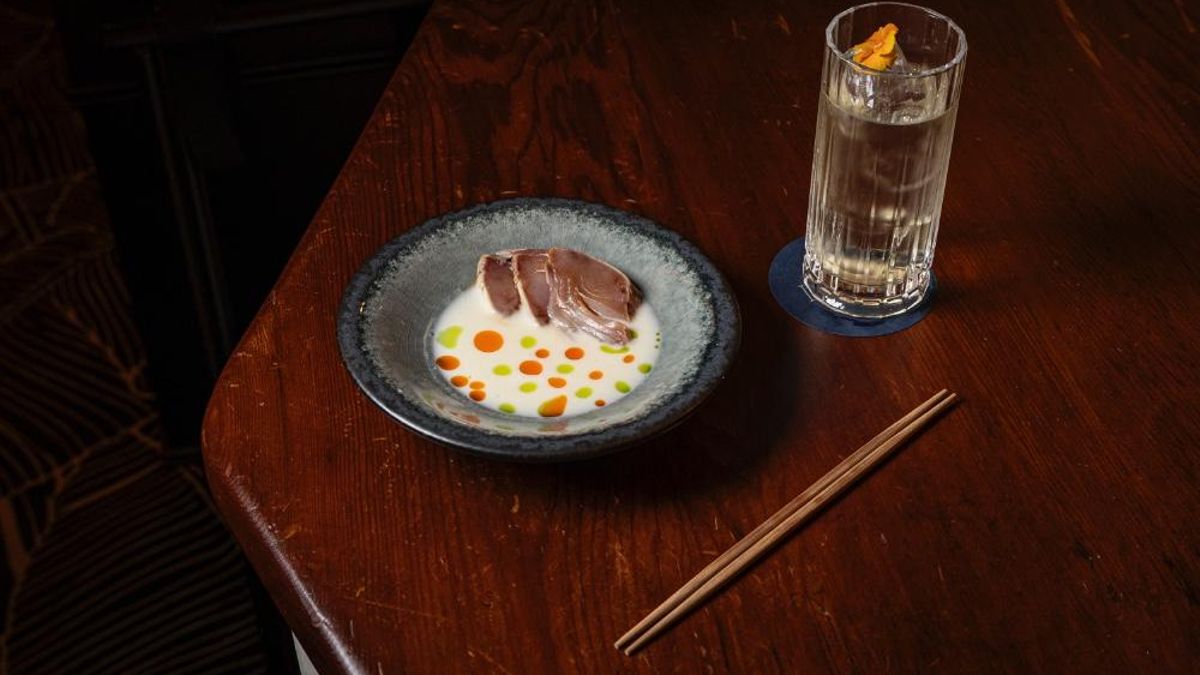 Gazpachuelo japonés y Highball.
