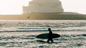 Playa de Matosinhos. Vista de la Terminal de Cruzeros