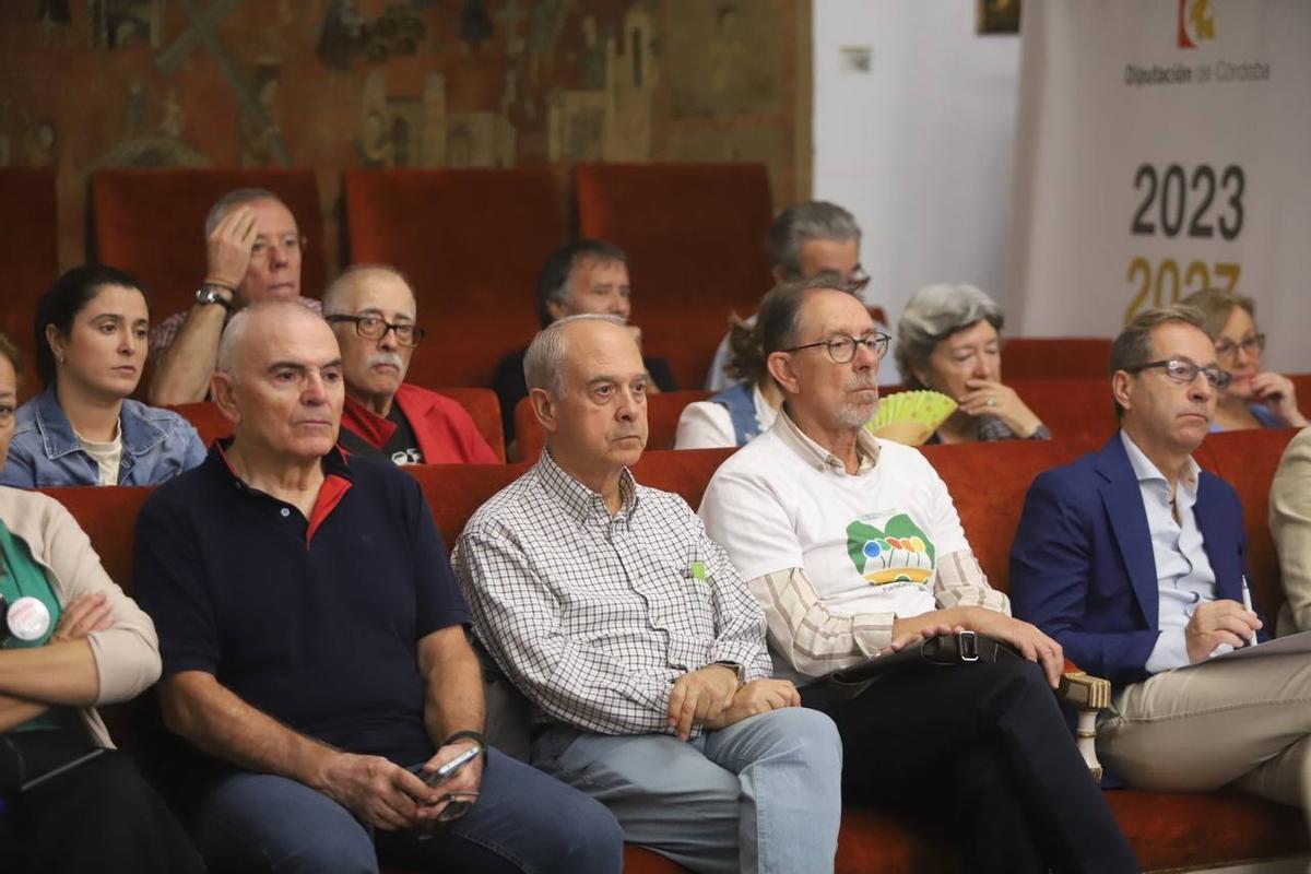 Integrantes de la plataforma por la sanidad pública del sur de Córdoba, en el pleno.