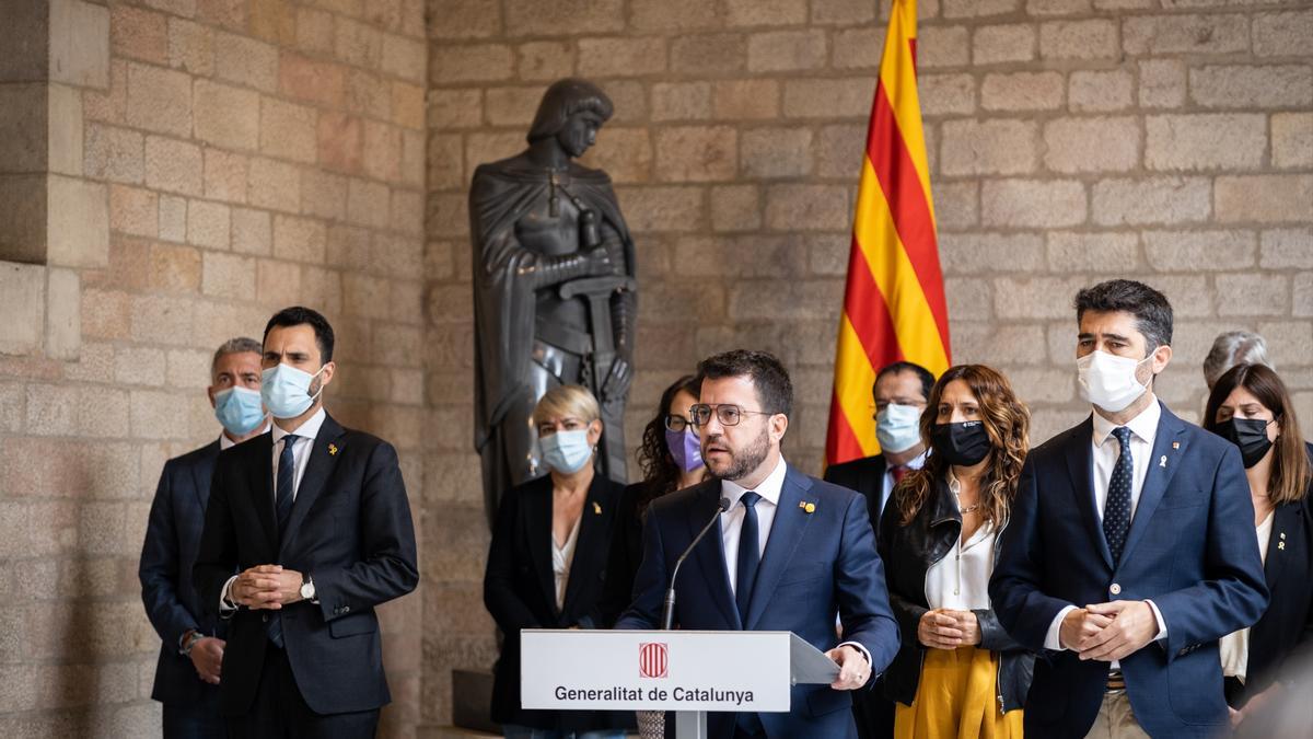 El presidente de la Generalitat, Pere Aragonès.