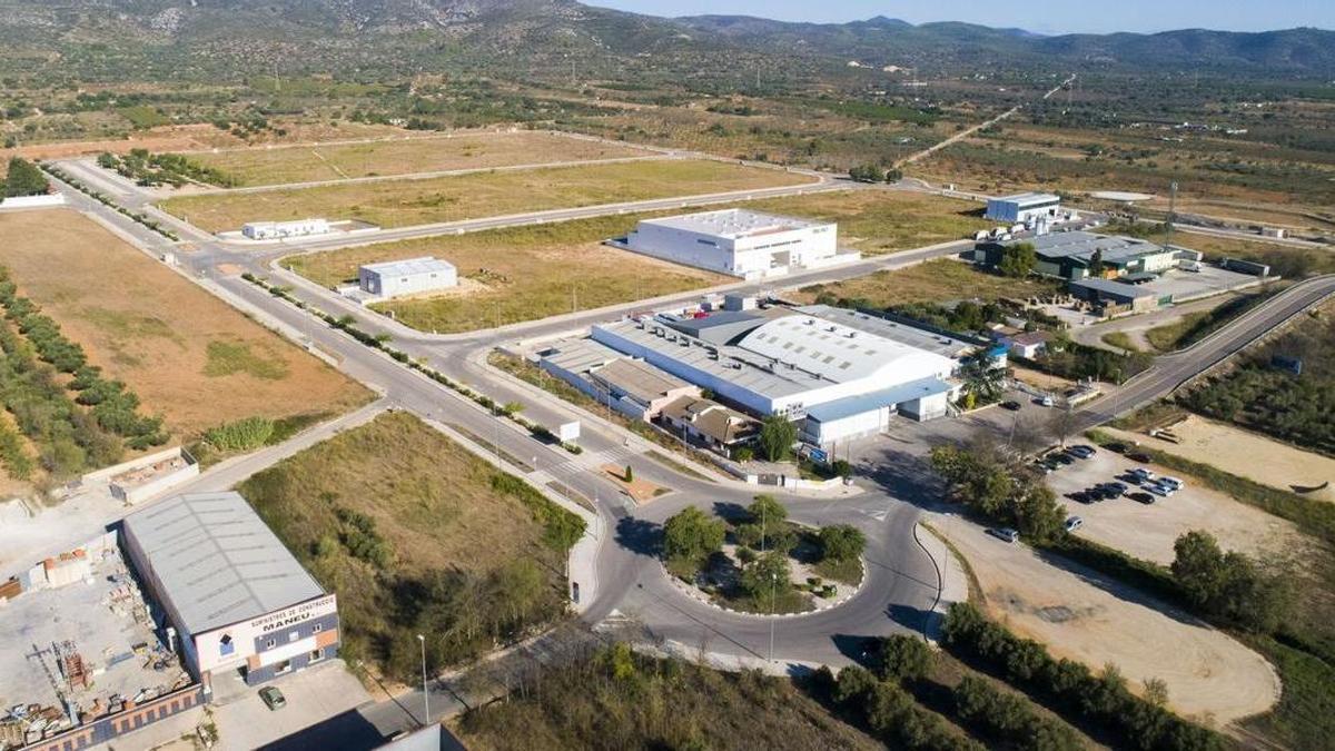 Imagen aérea del polígono industrial El Campaner, en Alcalà de Xivert.