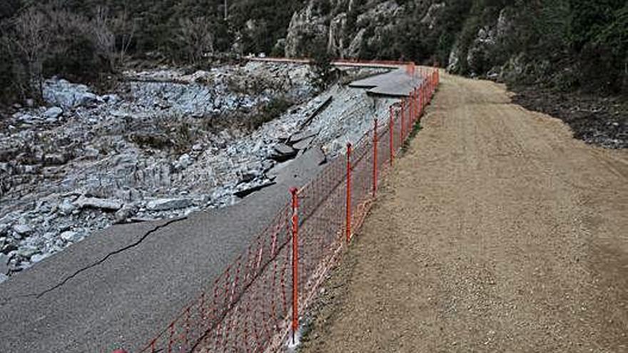 La carretera es va reobrir ahir a la tarda.