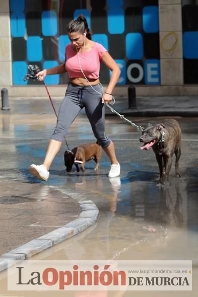 Inundación en el centro de Murcia