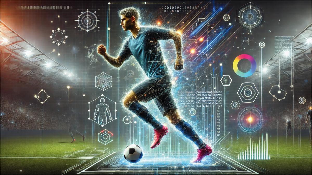 Imagen de un futbolista generada por Inteligencia Artificial