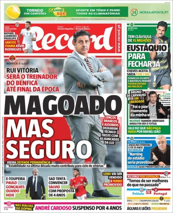 Portada RECORD viernes 16 de noviembre de 2018