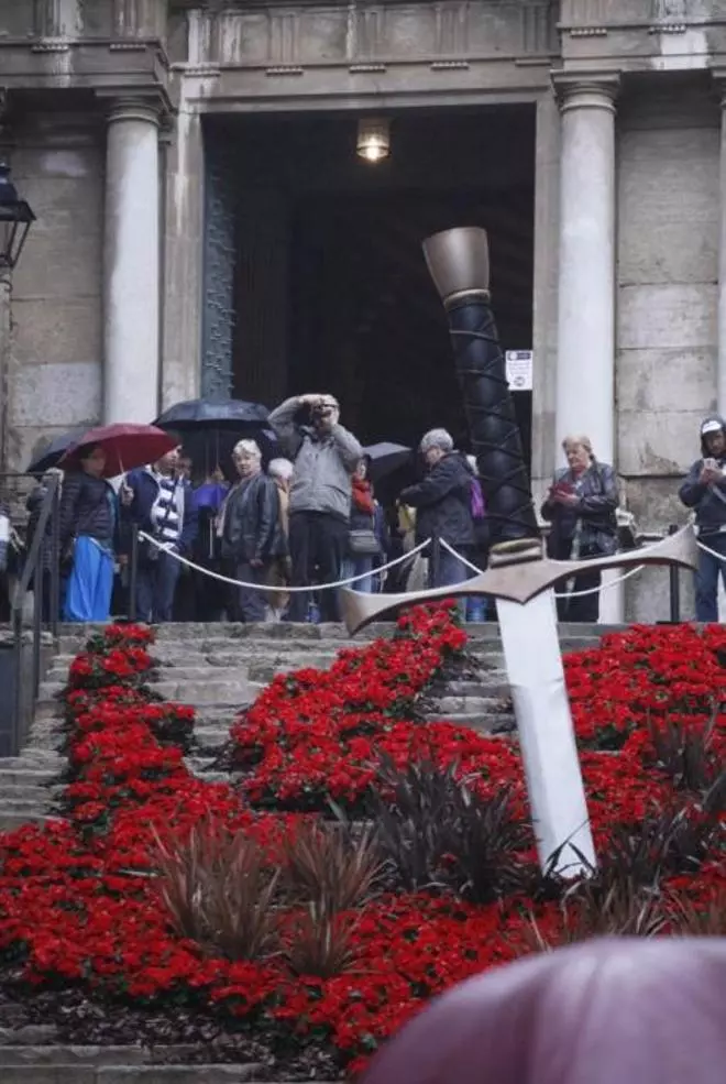Dilluns de «Temps de Flors» sota la pluja