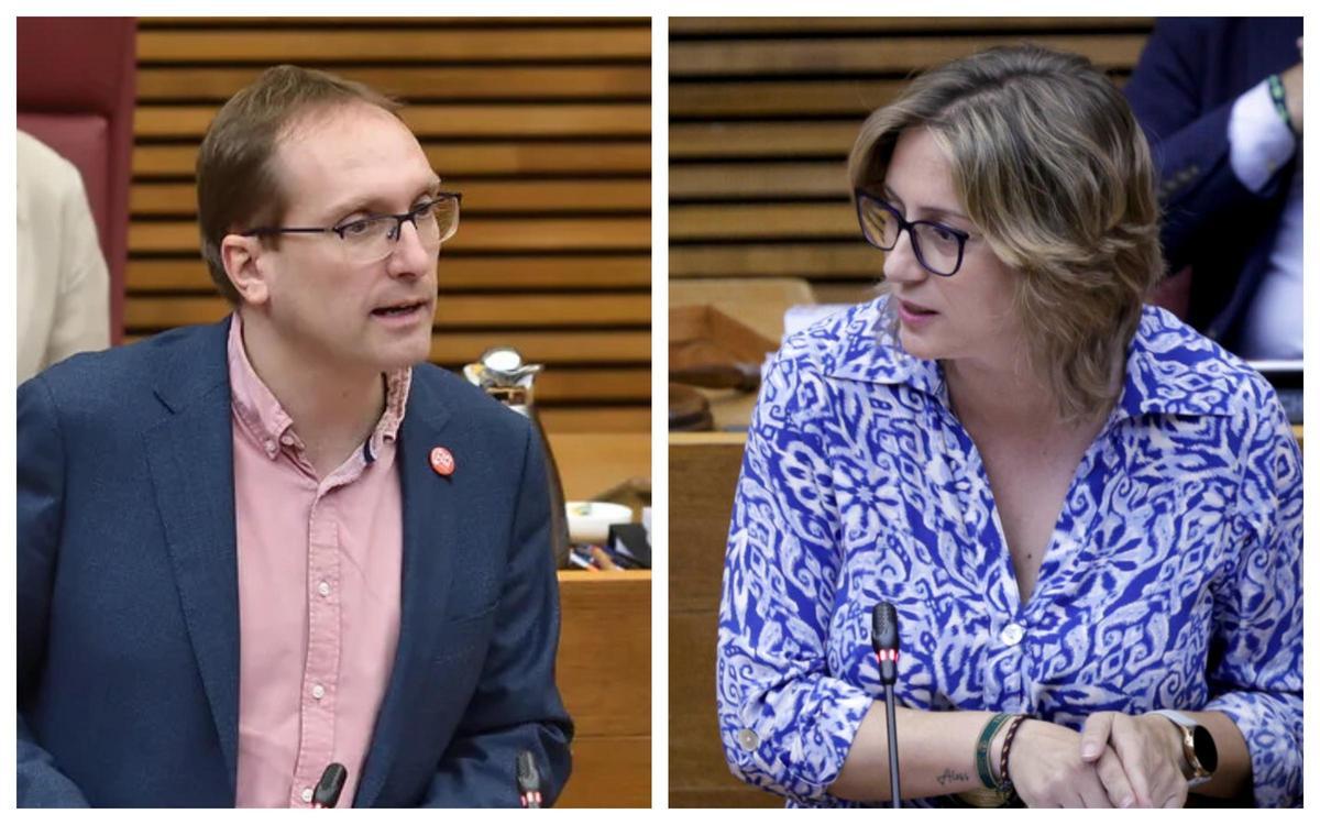 Ernest Blanch (PSPV) y Laura Chulià (PP).