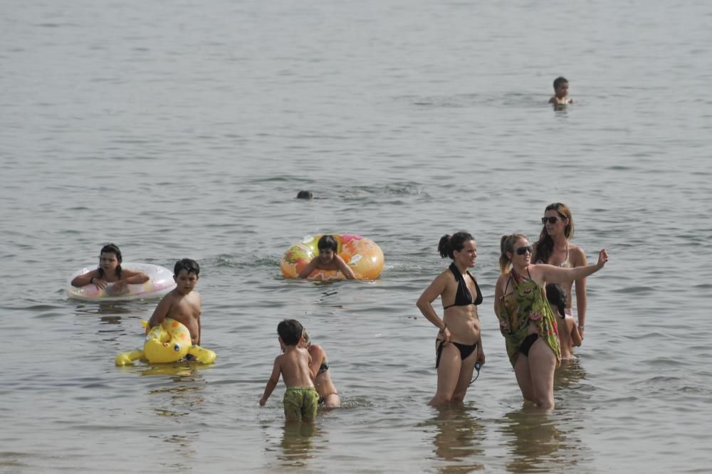 La playa de Compostela, esta tarde // Iñaki Abella