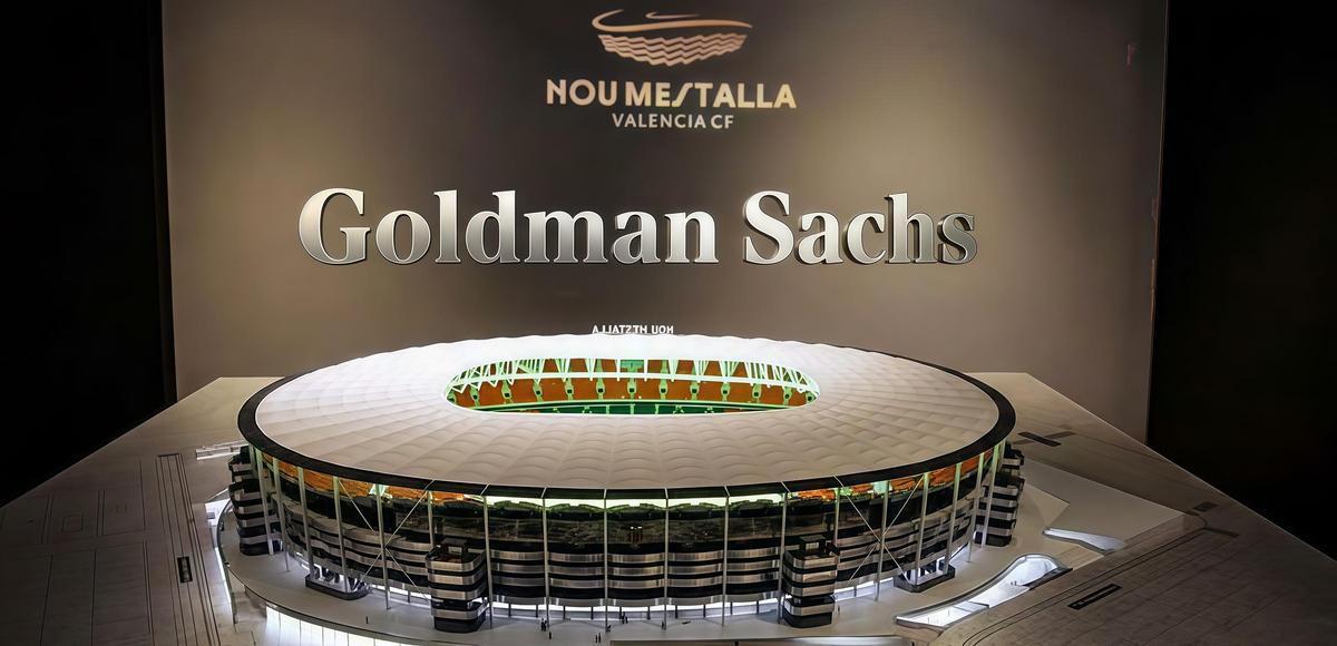 Los créditos de Goldman Sachs, a través de bonos de prestamistas americanos, son base financiera del Nou Mestalla