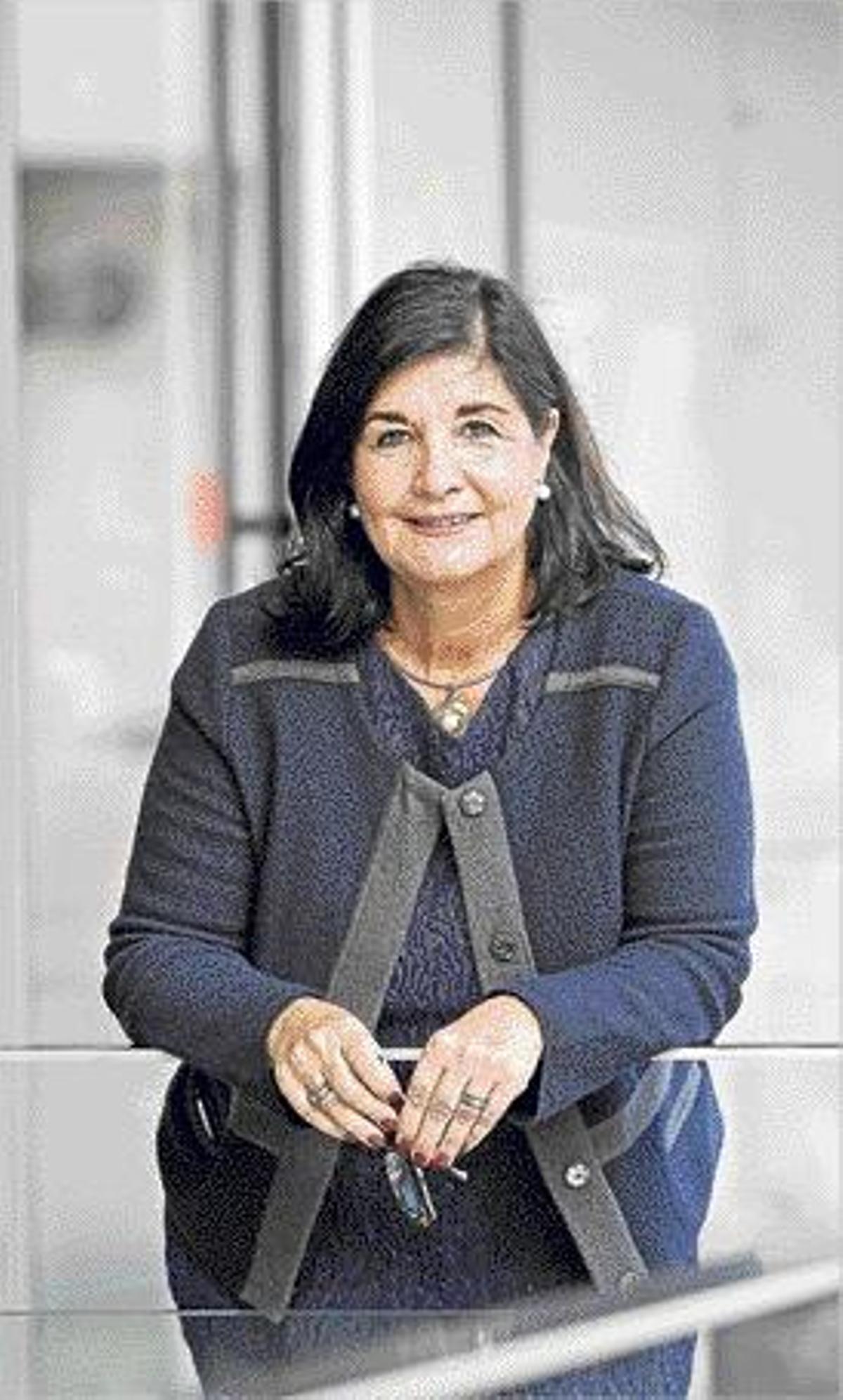 Gloria Pérez-Salmerón, durante la entrevista.