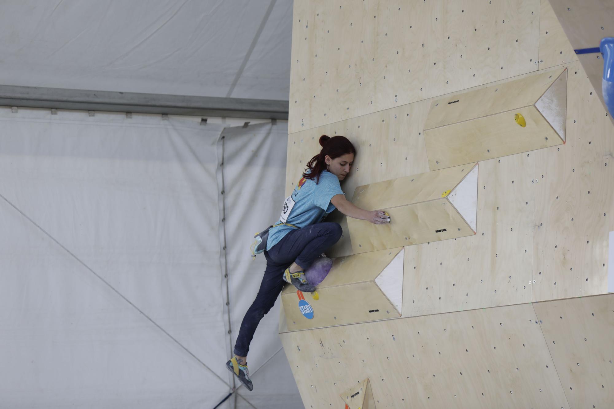 Así se vivió la primera prueba de la Copa de España de escalada en Oviedo