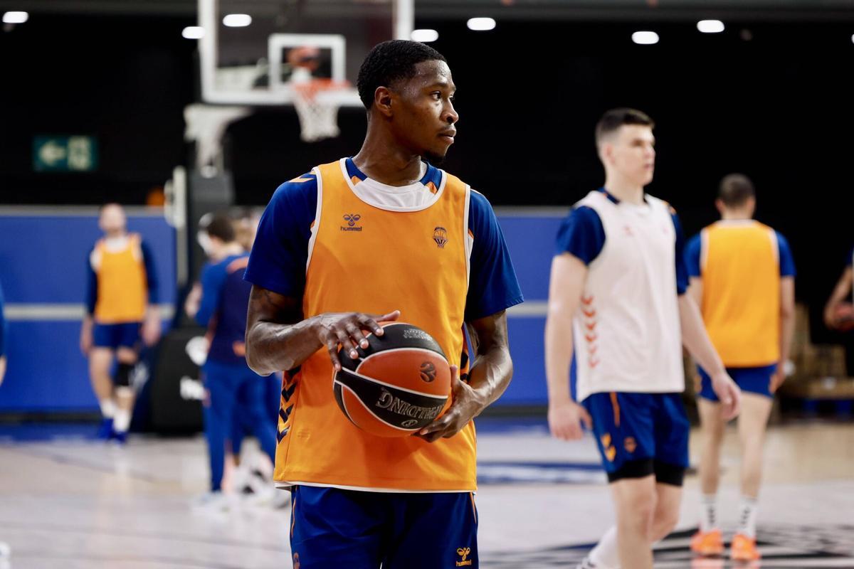 Entrenamiento Valencia Basket.
