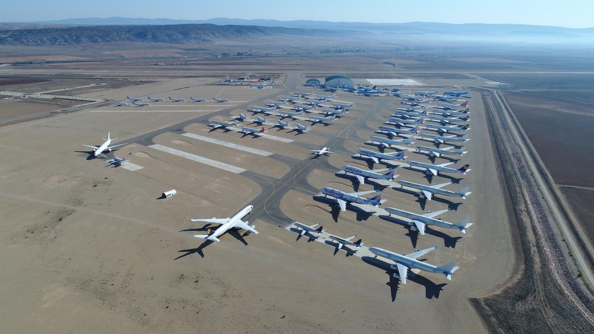 Foto de archivo del aeropuerto de Teruel.
