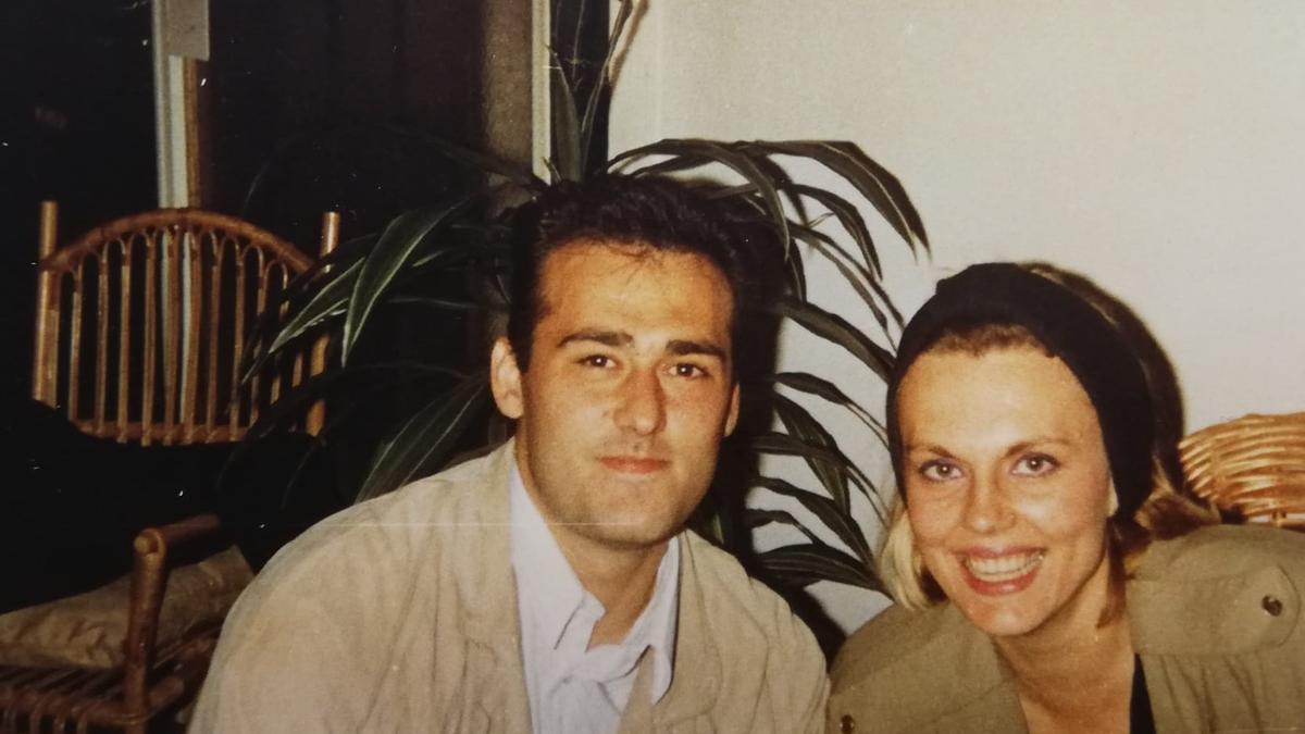 Nikola Milojica y Tatiana Krizan en Belgrado en 1991.